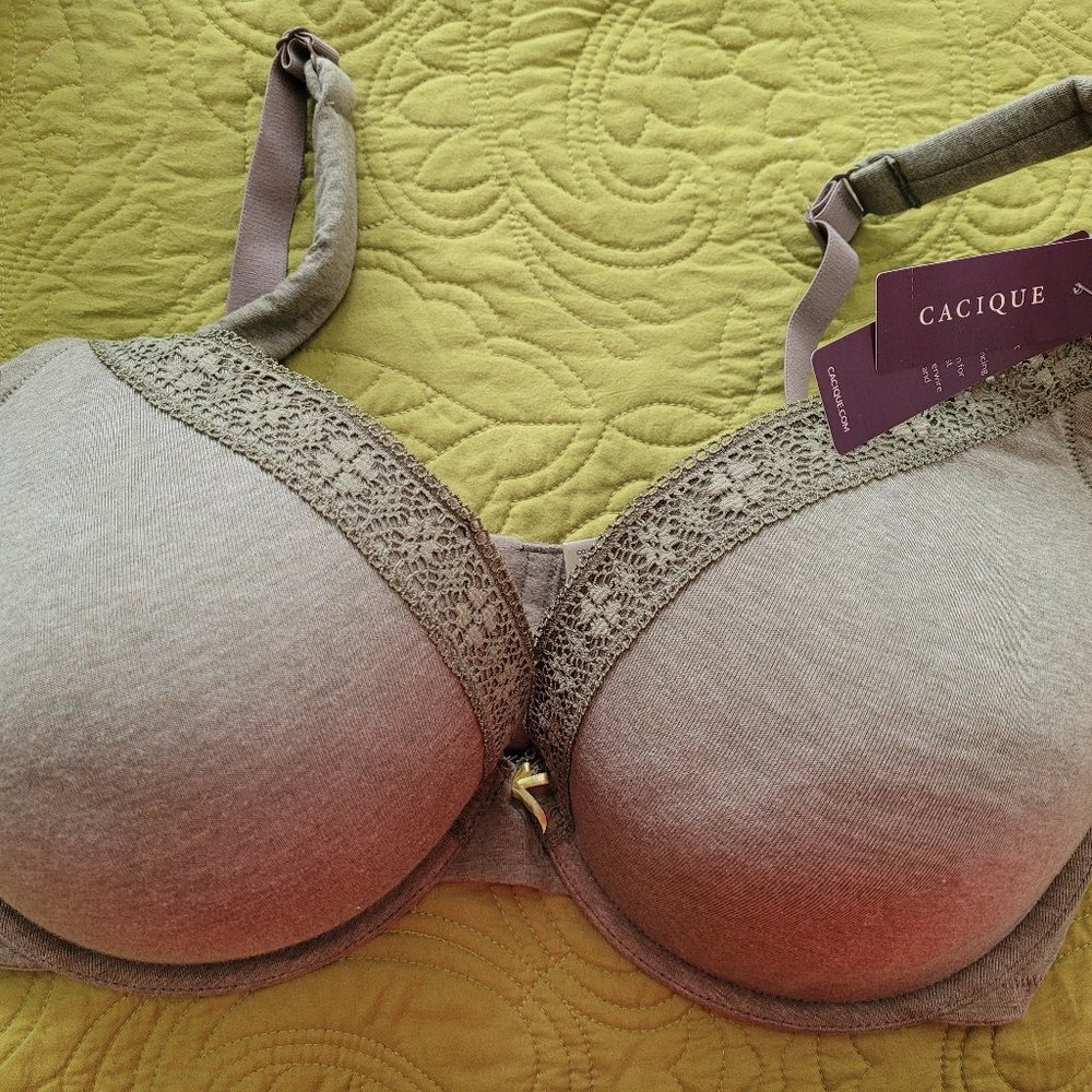 Cacique Bra 40G NWT Light Army Green